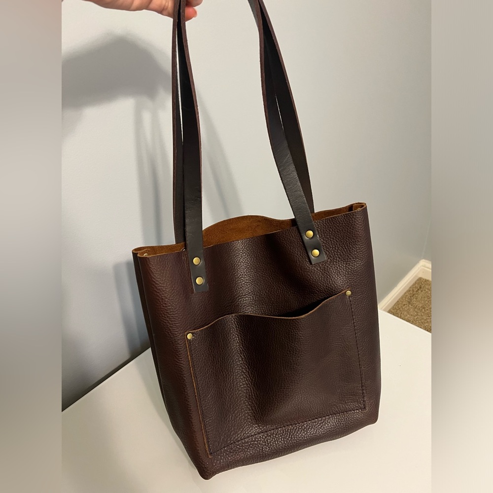 Portland Leather Dark Brown Shoulder Bag